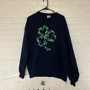 Vintage Irish shamrock crewneck sweater dated 1997